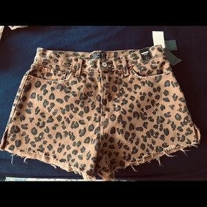 NWT leopard print shorts Abercrombie & Fitch